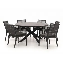 Manifesto Rivola/Fidenza ø 149 cm Gartenmöbel-Set 7-teilig