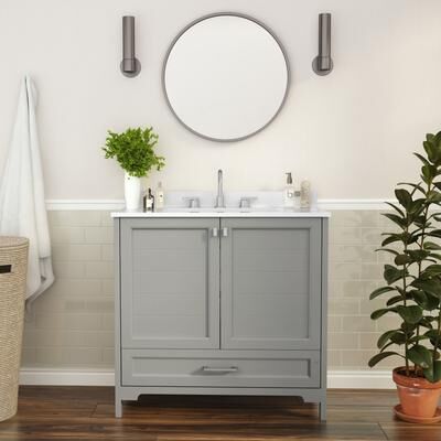 Lancaster Home Bathroom Vanity with Undermount Sink, Cabinet, and Drawer
