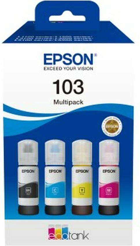 Epson C13T00S64A Original Ink Cartridges 4 stuks Zwart, Cyaan, Magenta, Geel