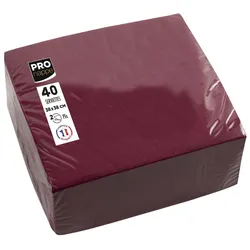 PROnappe Servietten 38,0 x 38,0 cm 2-lagig bordeaux