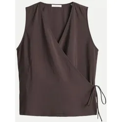 Wickeltop Fazu mit Bindetail Braun 36