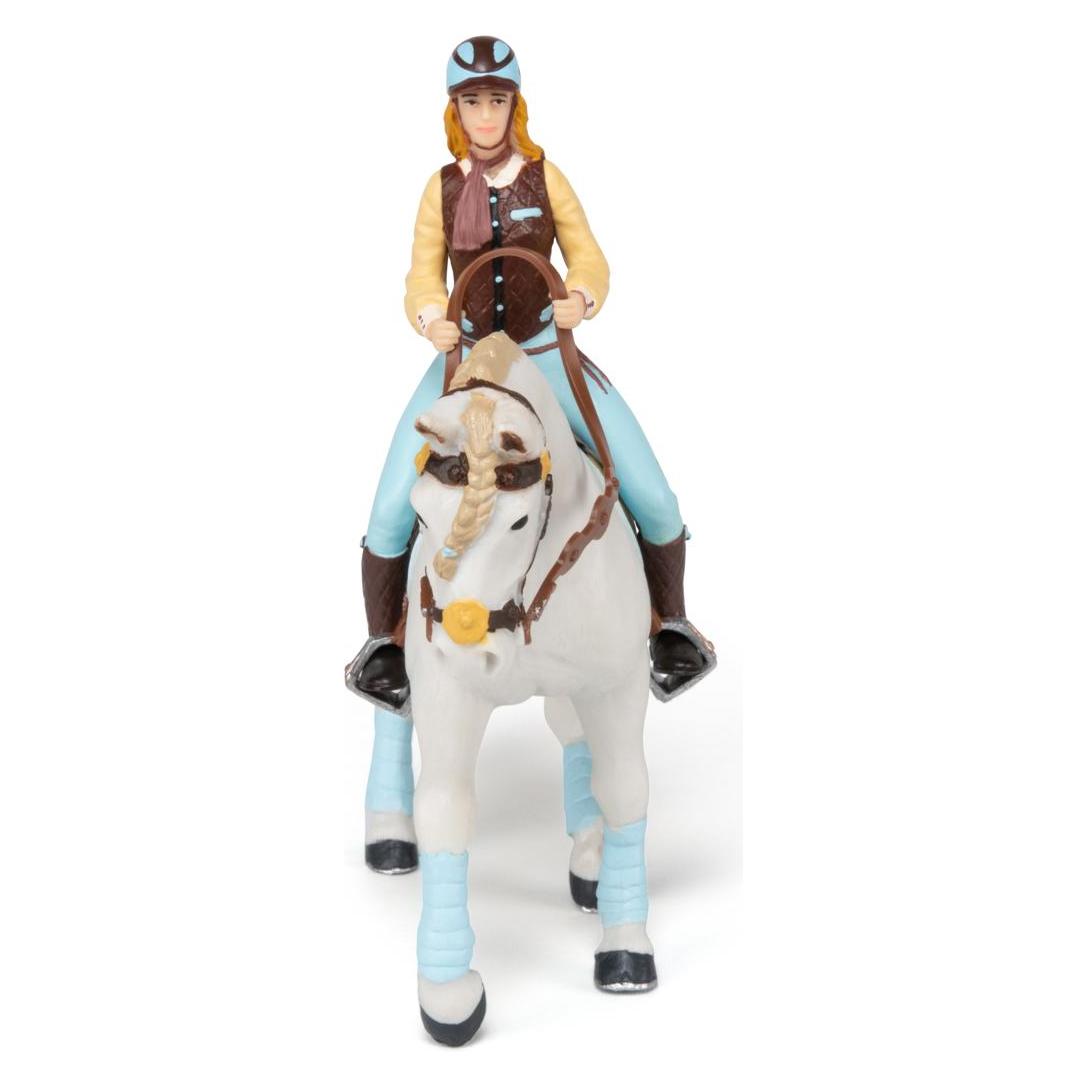 Papo Pferd der Reiterin fashion blau (51545)