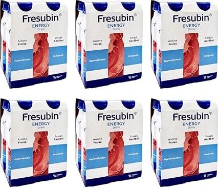 Fresubin Energy Drink Erdbeere Trinkflasche 6x4x200 ml Lösung
