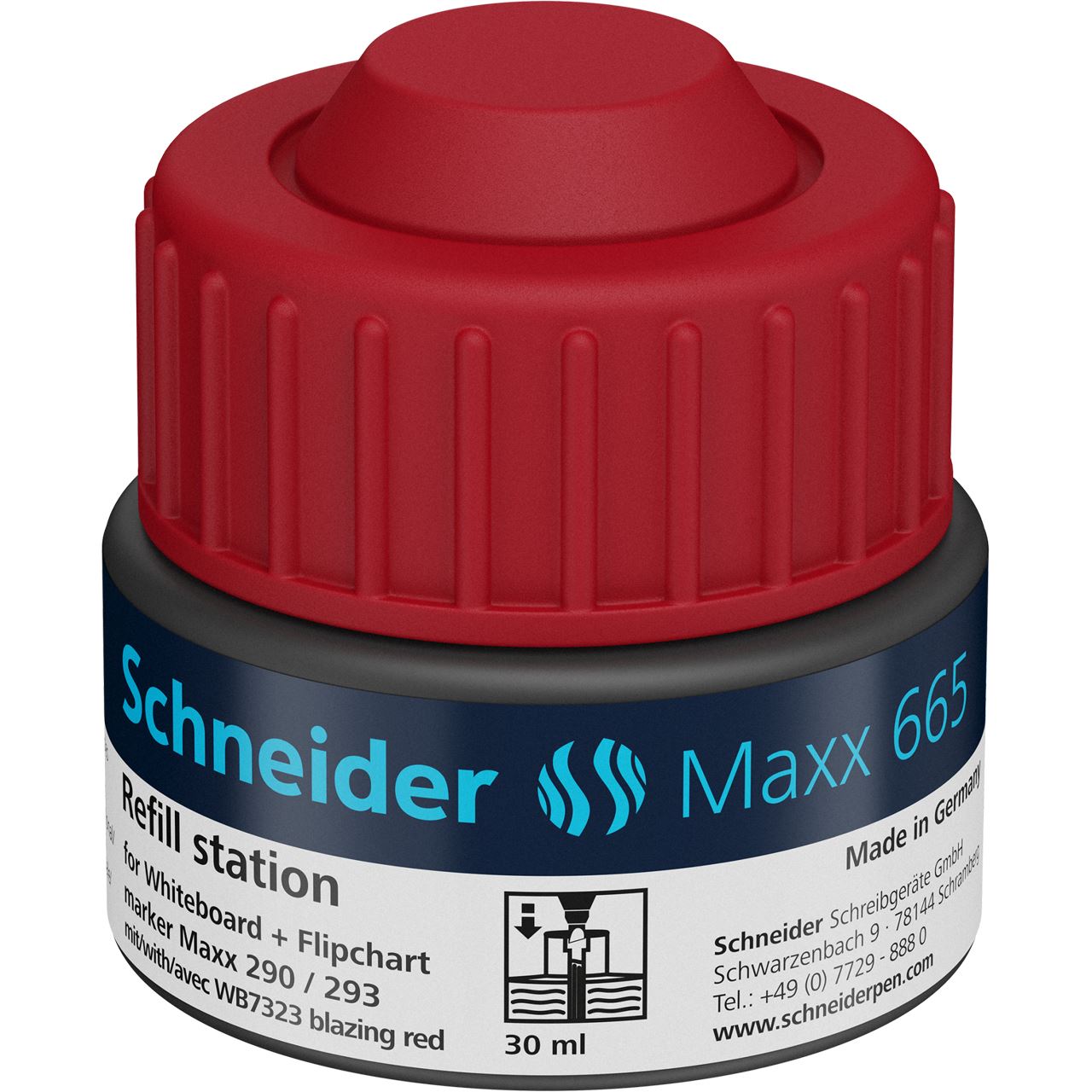 Schneider Nachfülltinte Maxx 665 rot