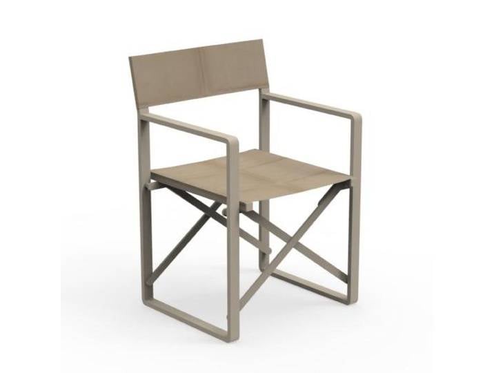 TALENTI chaise du réalisateur d'extérieur CHIC Collection PiùTrentanove (Dove - Aluminium verni)