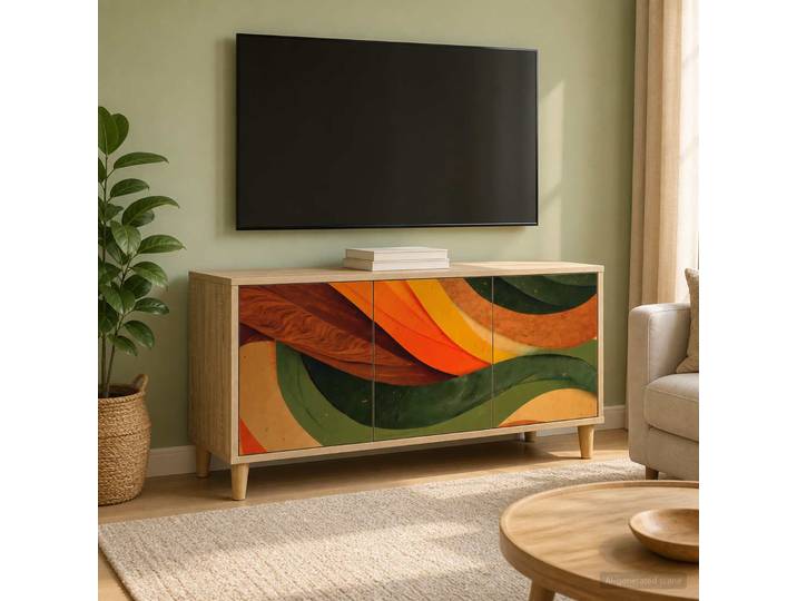 vidaXL TV-Schrank BONN 102 x 33 x 50 cm Sonoma Holzwerkstoff