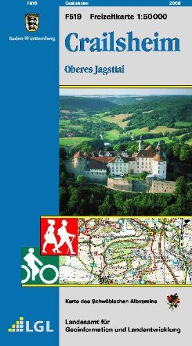 Landesamt für Geoinformation und Landentwicklung Baden-Württemberg (LGL) - LGL BW 50 000 Freizeit Crailsheim: Oberes Jagsttal - Preis vom 09.10.2026 07:28:09 h
