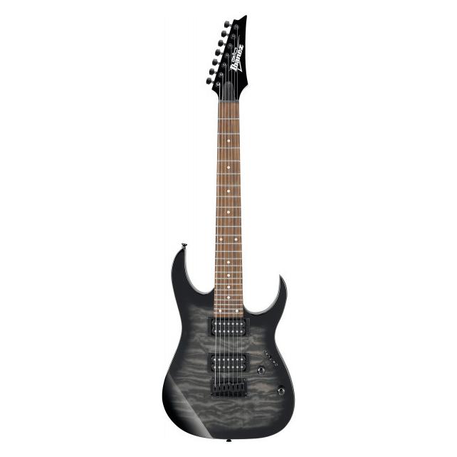 Ibanez gitaar GRG7221QA-TKS Transparant Black Sunburst 7-string (Konzertgitarre, Quilted Art Grain maple top on a poplar body) (37773046)