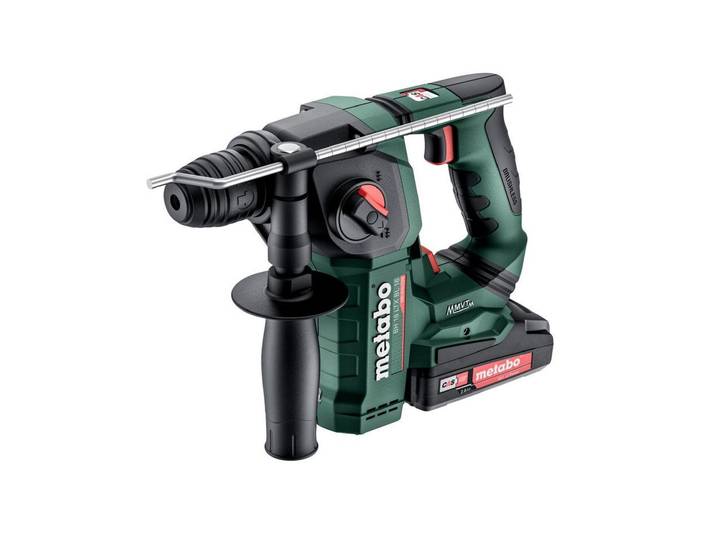 Akku-Bohrhammer METABO Metabo Akku-Bohrhammer BH 18 LTX BL , grün (grün, schwarz), B:272mm H:211mm, Bohrmaschinen, Akku-Bohrhammer, Mit zweitem Akku/Ladegerät/im Koffer