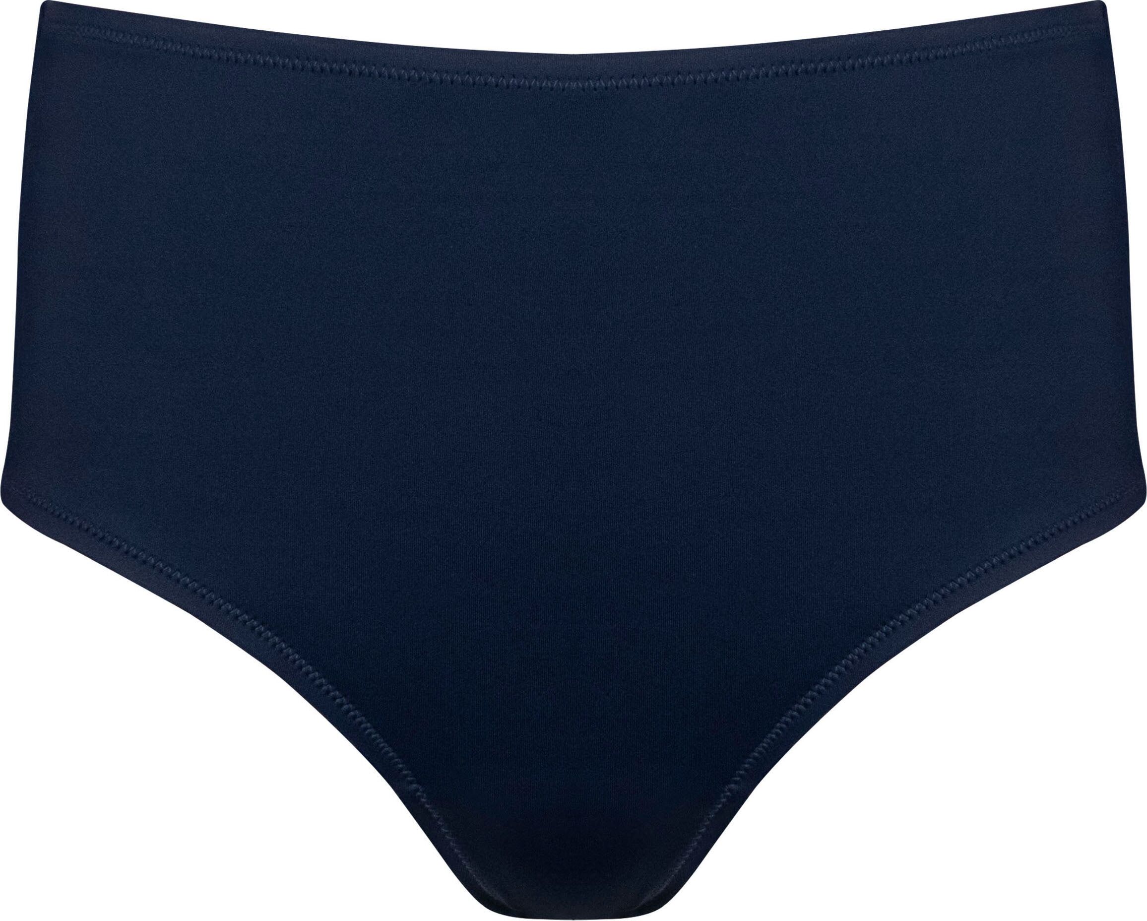 Highwaist-Bikini-Hose MAGIC BODYFASHION "Bikini Shaper", Damen, Gr. S, N-Gr, blau (navy blau), Obermaterial: 80% Polyamid, 20% Elasthan, unifarben, Badehosen Highwaist-Bikini-Hose, mit Shaping-Einsatz navy blau S, N-Gr