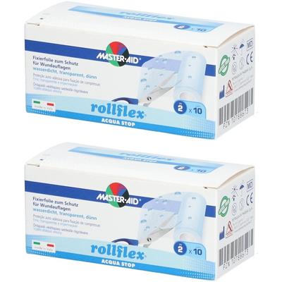 Rollflex Acqua Stop Fixierfolie wasserd.10 cmx2 m 2x 2x1 St Verband