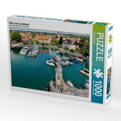 CALVENDO Puzzle Blick vom Leuchtturm | 1000 Teile Lege-Größe 64x48cm Foto-Puzzle für glückliche Stunden