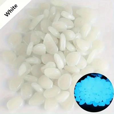 Uplifted Finds Luminous Decorative Stones For Garden Flower Pot Aquarium And Pathway Decoration 500 Pcs white Standard Edition