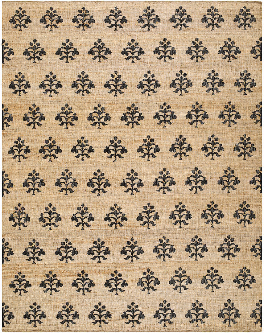 Norden Home Moroccan Hand Woven Area Rug Beige/Charcoal Rectangle 153 x 219 cm