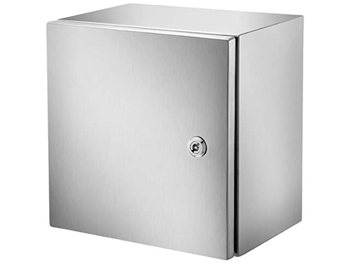 VEVOR Boîtier en acier inoxydable\, 300 x 300 x 205 mm boîte de jonction électrique NEMA 4X IP66 étanche et anti-poussière\, boîte de jonction électrique extérieure/intérieure\, avec plaque de montage