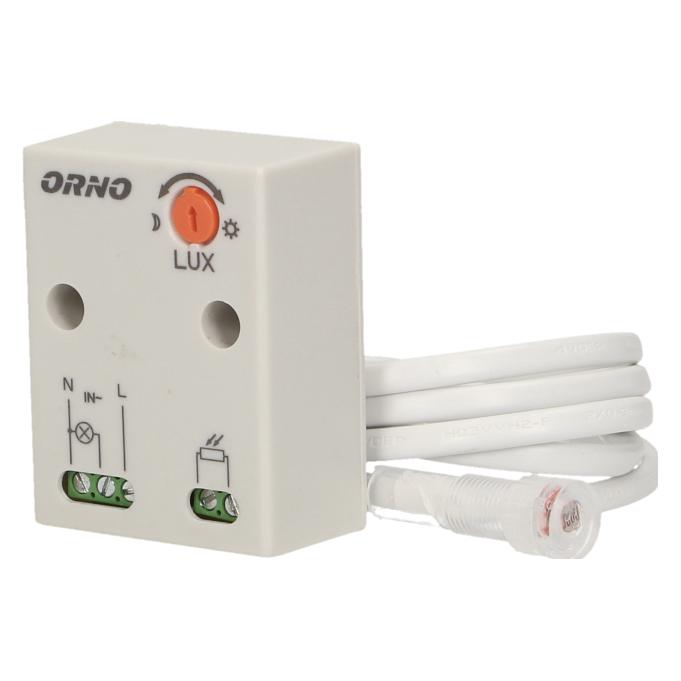 Orno CR- 233 Dämmerungsschalter Aussen mit externer Sonde im Gehäuse || Lichtstärke LUX Anpassung || (OR-CR-233)