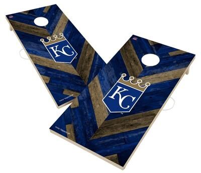 Skip's Garage Kansas City Royals MLB Cornhole Board Set