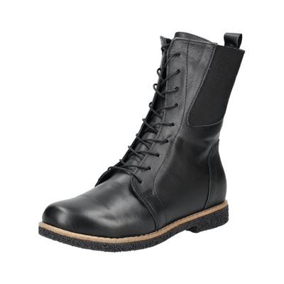 Schnürstiefel ANDREA CONTI "Andrea Conti Stiefel Leder", Damen, Gr. 36, schwarz (schwarz, schwarz), Leder, Schuhe Schnürstiefel