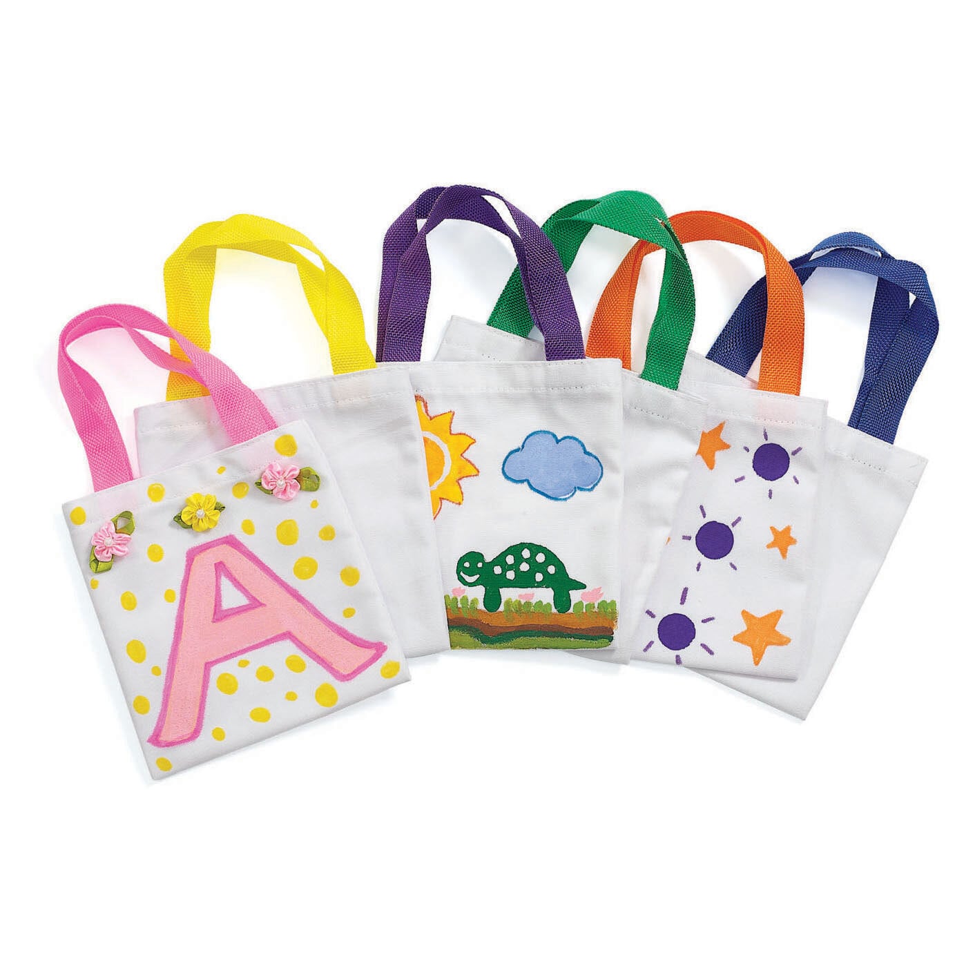 Colorations Canvas mini knutseltasjes, 24 stuks