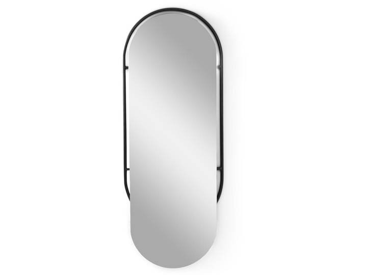 Spinder Design Spiegel Skadi Stahl/Glas Oval B 59 H 159 cm