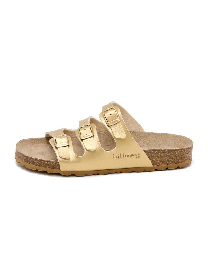 billowy Pantoletten in Gold - 41