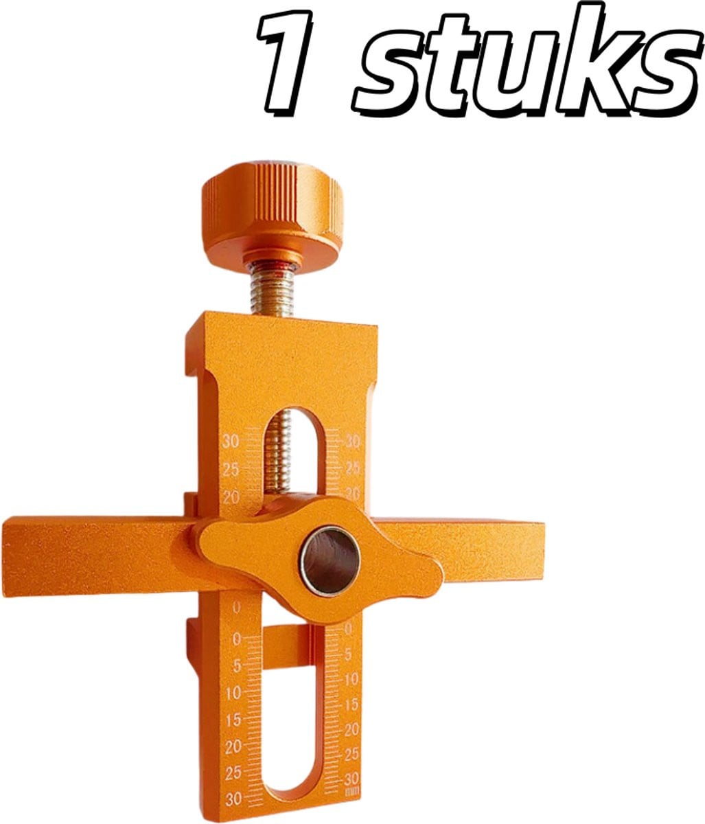 Oranje hulpmiddel voor het installeren van kastdeuren - Gereedschap voor houtbewerking voor snelle positionering