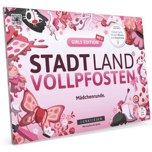 Denkriesen Spielblock Stadt Land Vollpfosten, Girls Edition, ab 9 Jahre, 29,7 x 21cm, 50 Blatt