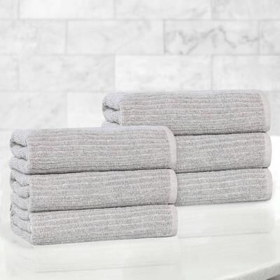 Superior Destin Viscose Cotton Blend Hand Towels, Set of 6