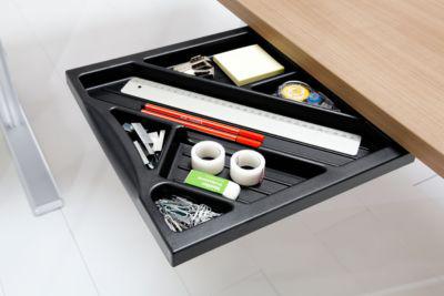 Schäfer Shop Select Materialschublade für Schreibtische, schwarz