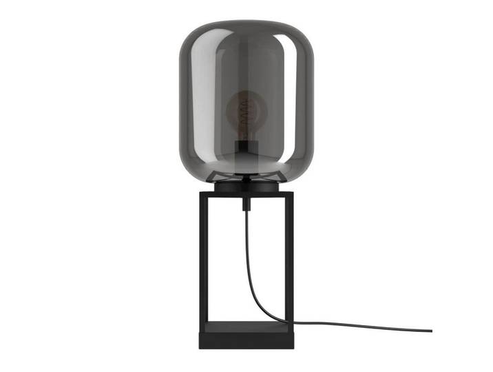 Eglo Tischleuchte, Schwarz, Metall, Glas, 59 cm, Lampen & Leuchten, Innenbeleuchtung, Tischlampen, Tischlampen
