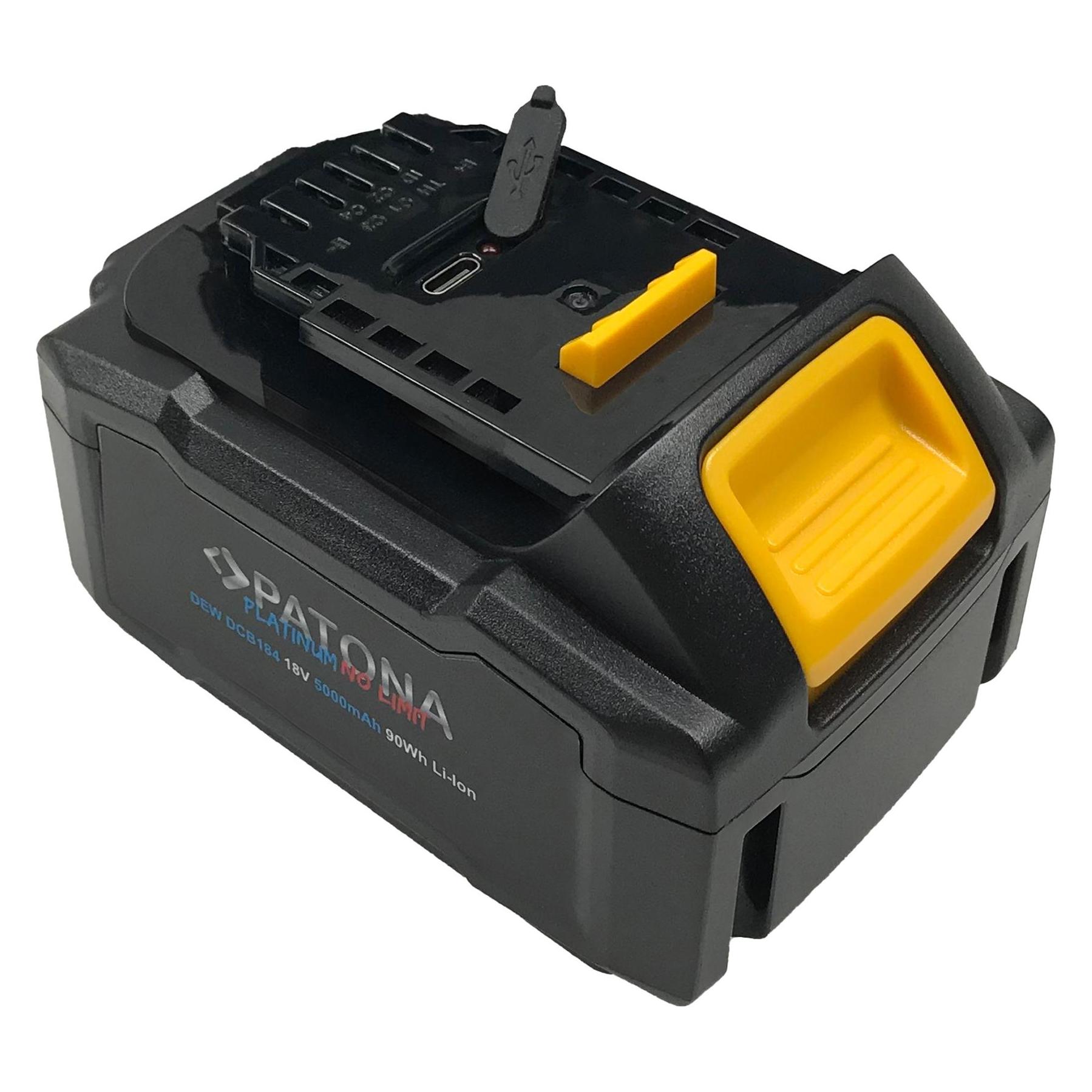 Patona Platinum Battery f. Dewalt DCB184 (Kamera Akku) (6148)