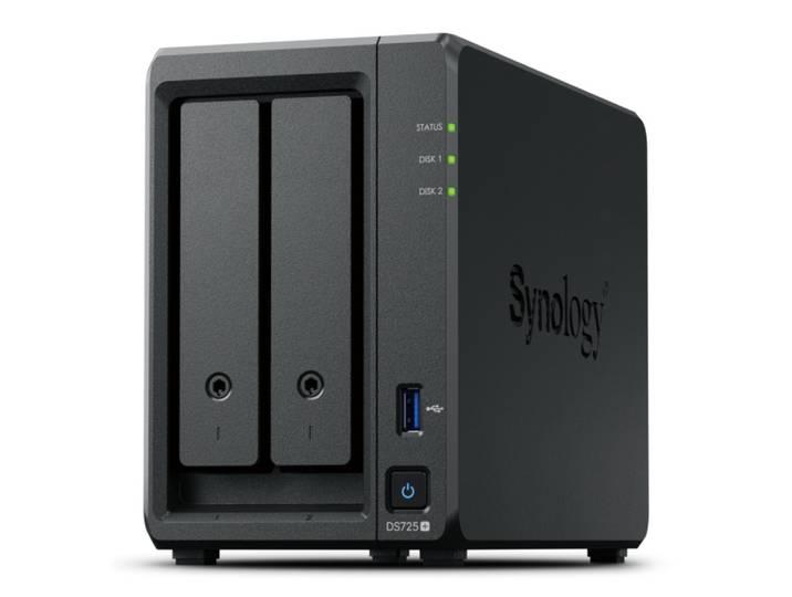 Synology DiskStation DS725+, NAS, Ryzen Embedded, R1600, 4 Go, DDR4, 0 To