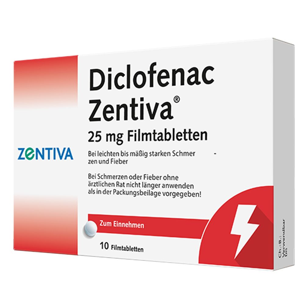 Diclofenac Zentiva 25 mg Filmtabletten 10 St