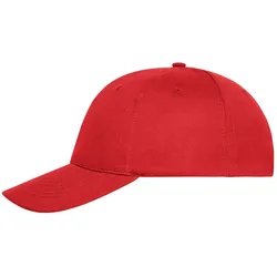 Basecap "MB6236" 6-Panel Bio-Baumwolle - red