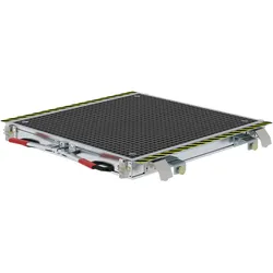 Munk, Leiter + Gerüst, Gleispodest fahrbar GFK Gitterrost (126 cm)