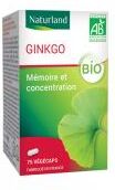 Naturland Ginkgo Bio 75 Végécaps - Boîte 75 végécaps
