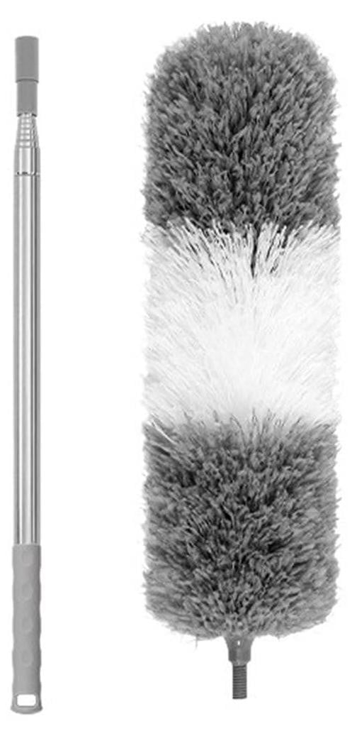 Stofborstel met verlengstang - Herbruikbare microvezel plumeau