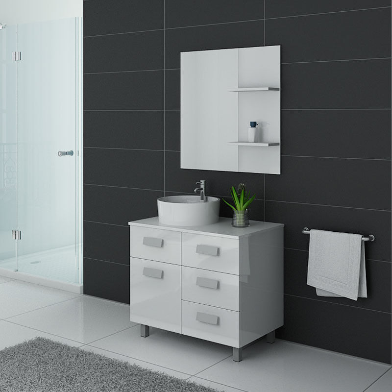 Distribain Meubles salle de bain MILAN Blanc