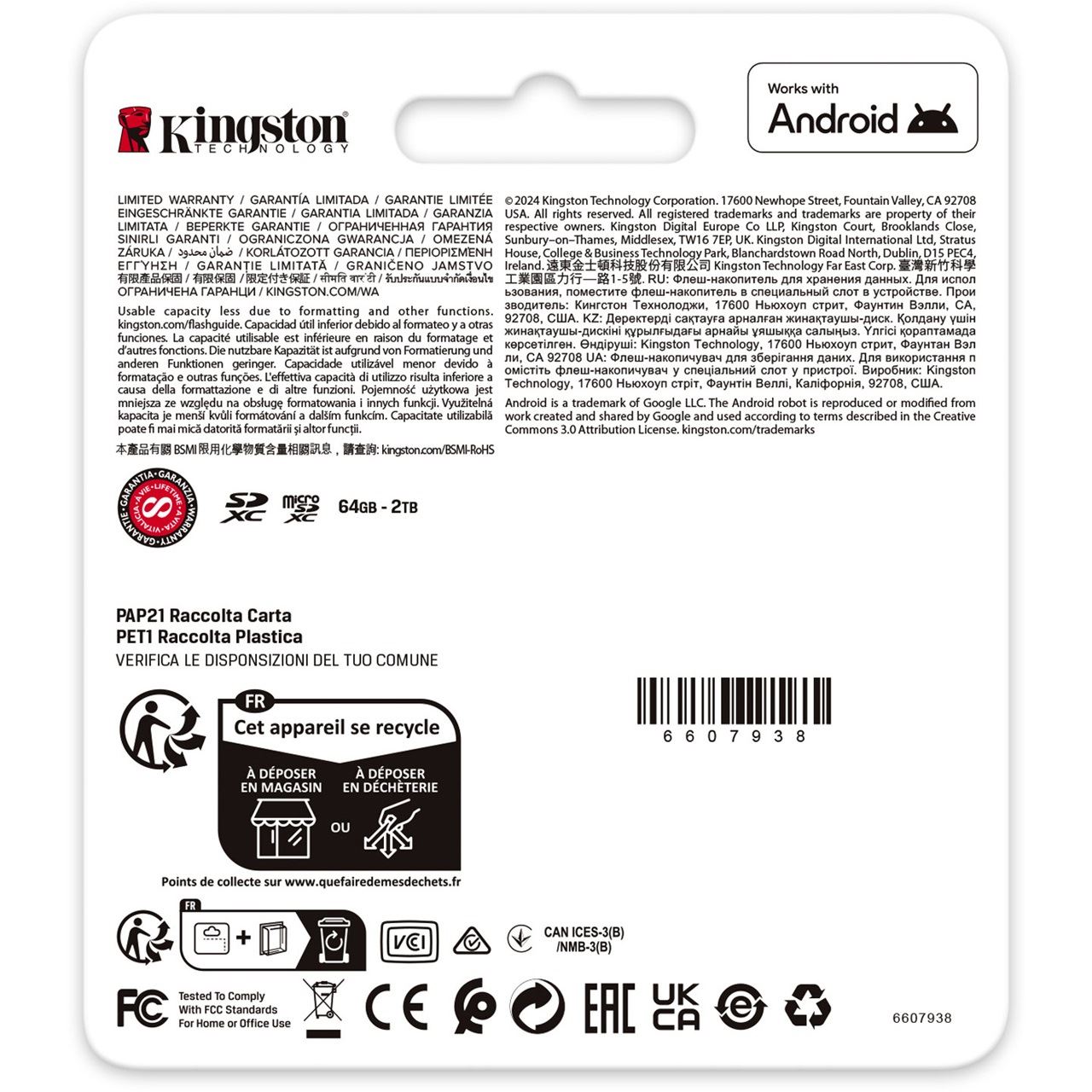 1TB Kingston SDXC CANVAS GO PLUS 200R GEN4 C10 UHS-I U3 V30 200MB/S