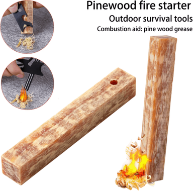Uplift Curations 2 Piece Rafford Natural Pine Wood Fire Starter Matches Outdoor Camping Survival Ignition Sticks (2 Pack) 2 Piece Rafford Natural Pine Wood Fire Starter Matches Outdoor Camping Survival Ignition Sticks (2 Pack)