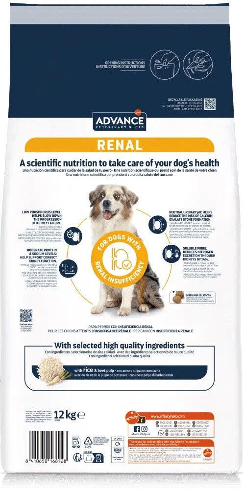 Advance Renal para Perros 2 x 12 kg
