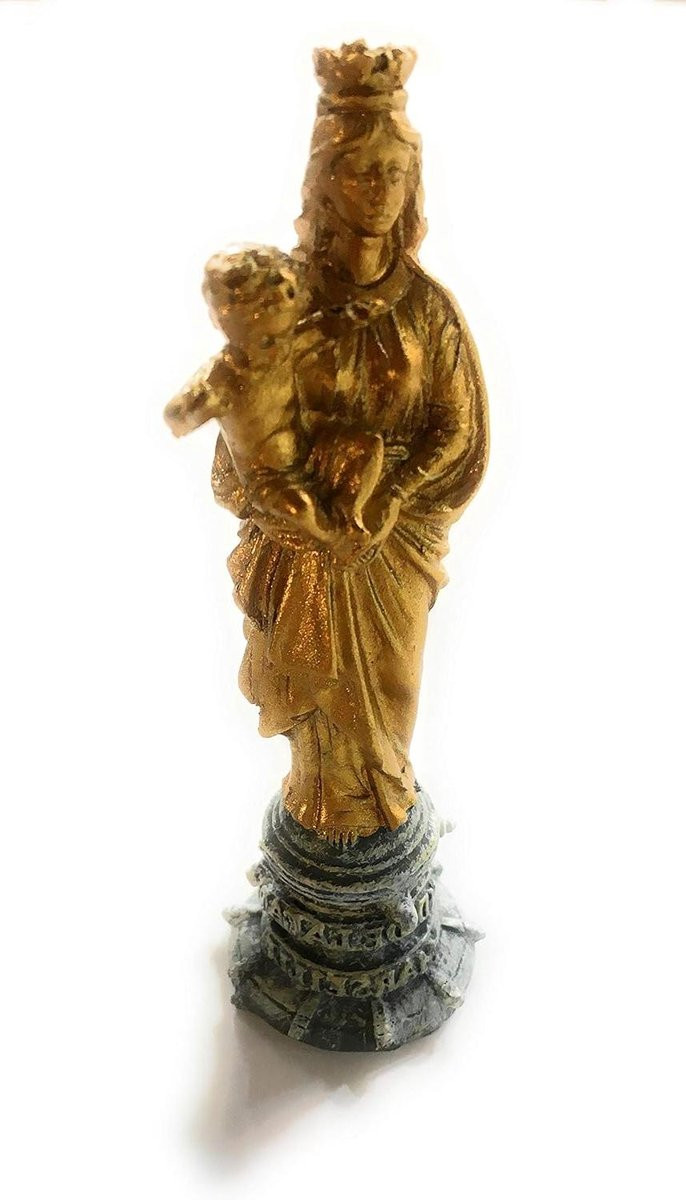 Meerkleurig beeldje Notre Dame de la Garde Marseille - 10 cm