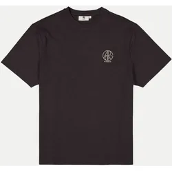 T-Shirt mit Brust- und Rückenprint Schwarz XL
