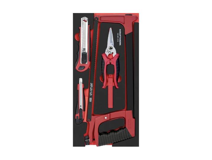 Werkzeugset KRAFTWERK Pro Line 21-teilig , rot (bunt), Werkzeugsets, Werkzeugset