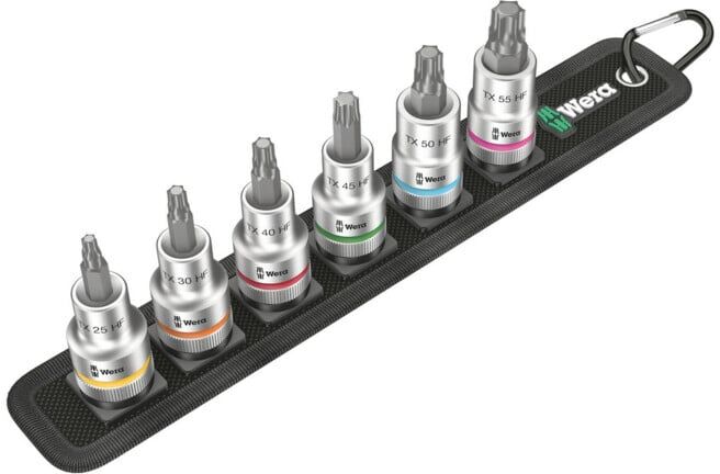 Wera Belt C 3 TX HF Zyklop Jeu de douille-embouts TX 1/2