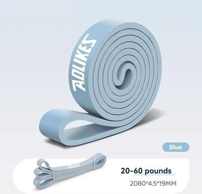 Inspired Finds AOLIKES Pull Up Assist Resistance Band blue 0.75in Band (19 Mm)