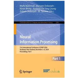 Neural Information Processing, Fachbücher von Kevin, Wong, Maryam, Doborjeh