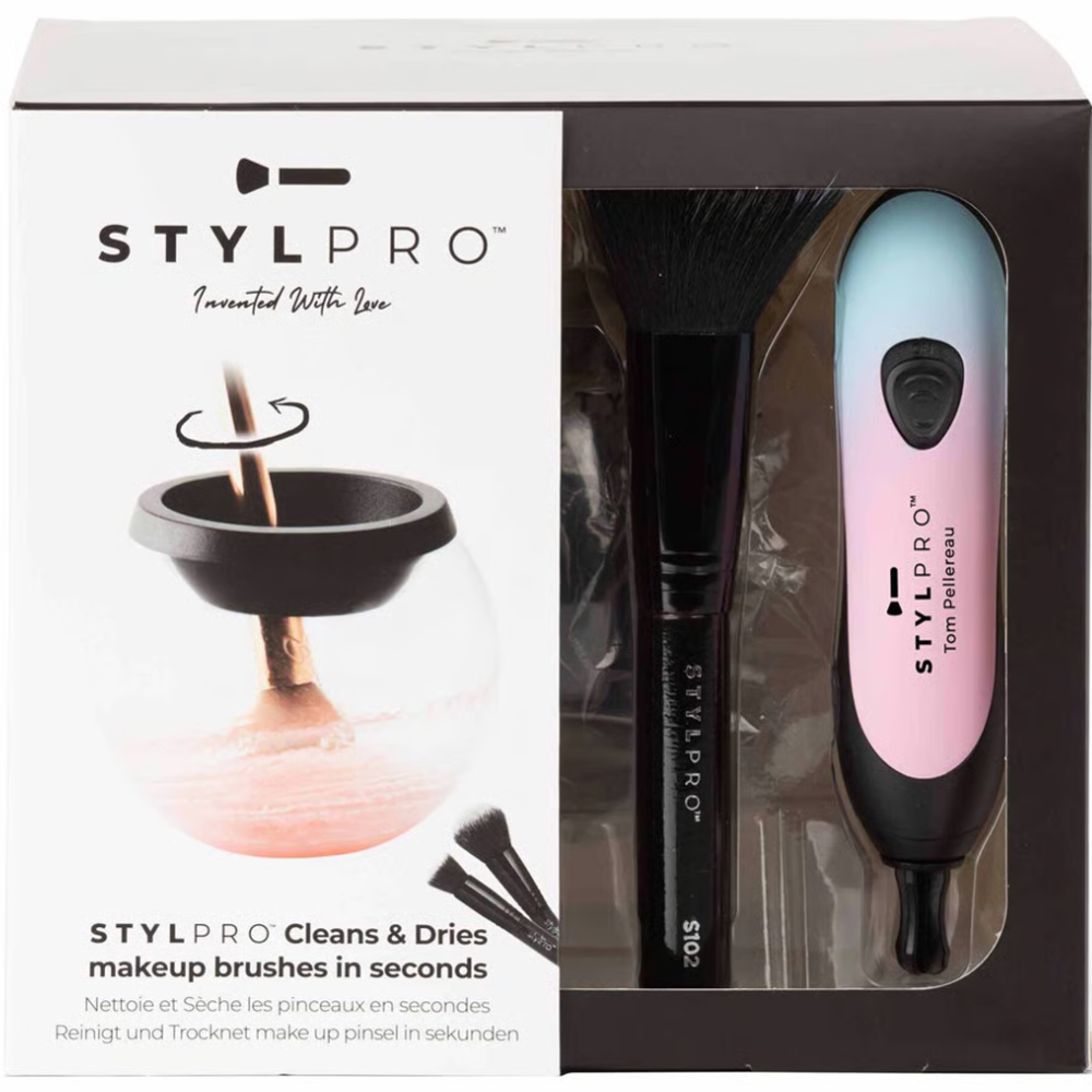 StylPro Gift Set Makeup Brush Cleaner and Dries Brushes 1&nbsp;un. Bubblegum Device
