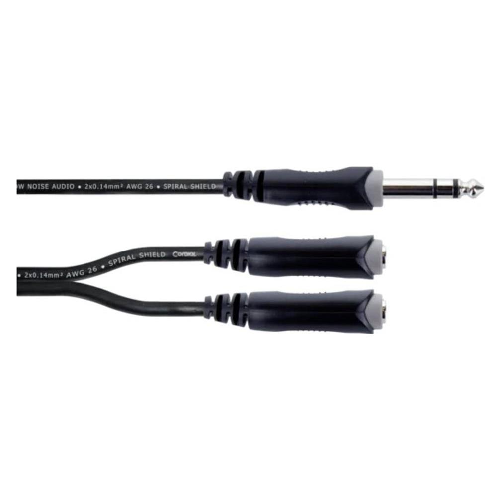 Cordial 14882 Klinke Audio Y-Adapter (1x Klinkenstecker 6.3 mm (stereo) - 2x Kli (0.30 m) (14882)