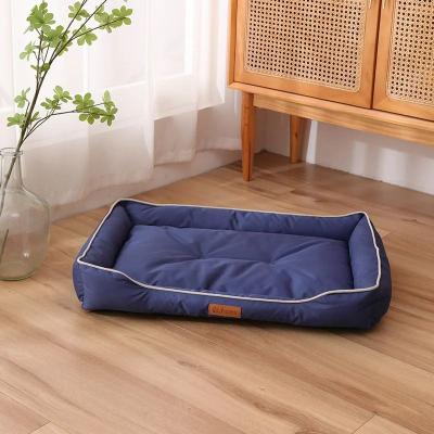 Uplift Essentials Four Season Orthopedic Square Dog Bed Waterproof Bite Resistant Pet Mattress blue xl
